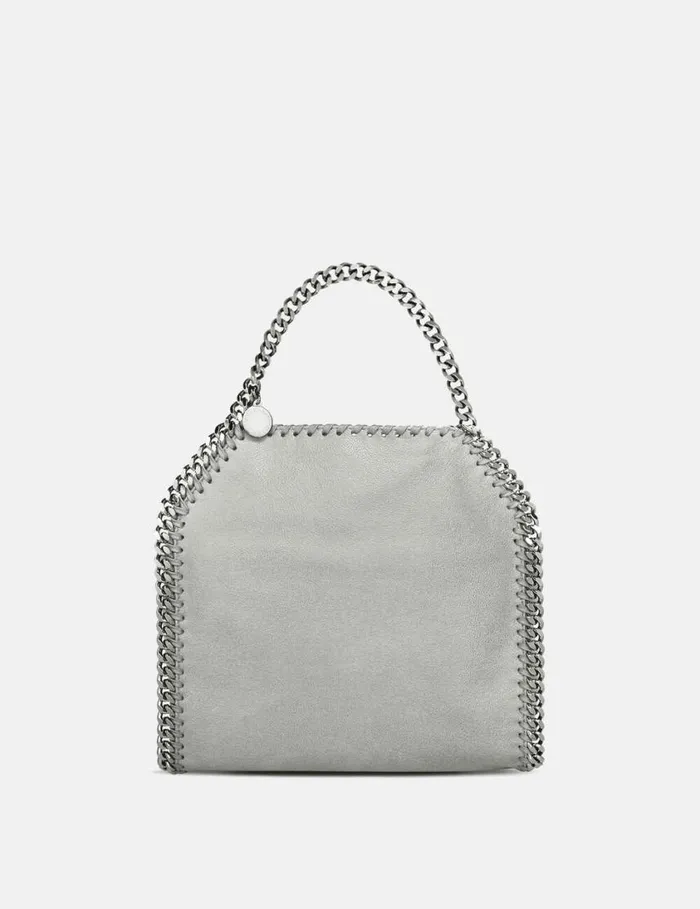 Women Falabella Mini Tote Bag Light Grey Stella McCartney Mini Bags And Clutches