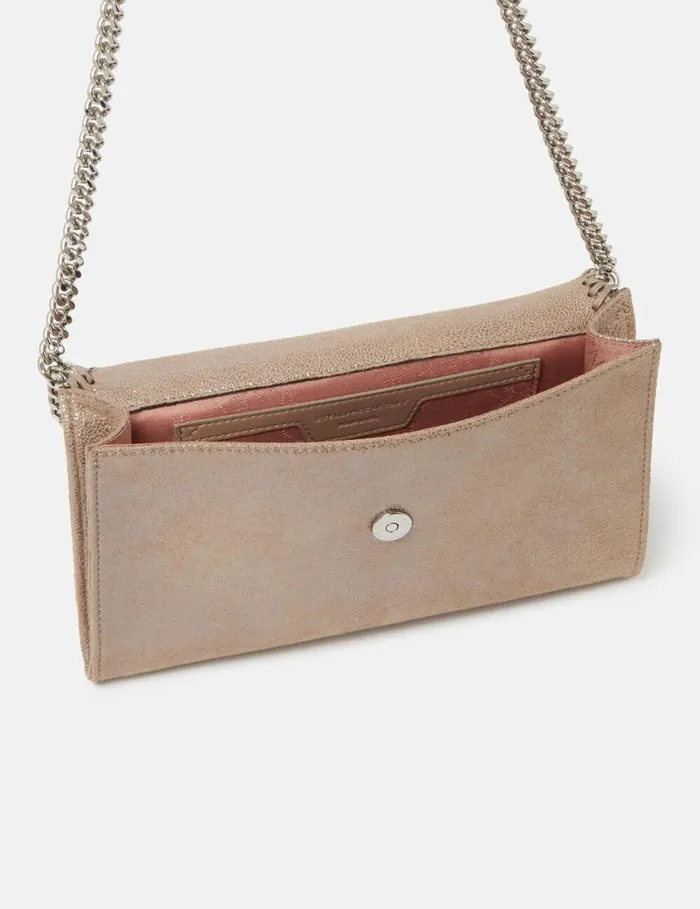 Women Falabella Wallet Crossbody Bag Pink Pearl Stella McCartney Mini Bags And Clutches Women Falabella Wallet Crossbody Bag Pink Pearl Stella McCartney Mini Bags And Clutches