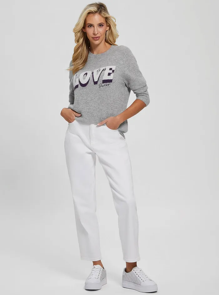Women Fashion Tops GUESS Eco Grey Juliette Knit Top Women Fashion Tops GUESS Eco Grey Juliette Knit Top