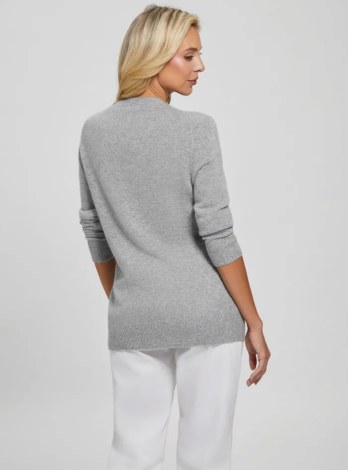 Women Fashion Tops GUESS Eco Grey Juliette Knit Top Women Fashion Tops GUESS Eco Grey Juliette Knit Top