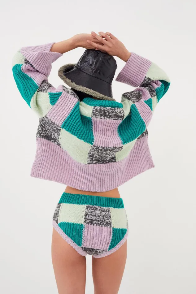 Women Finley Sweater Green For Love and Lemons Knitwear