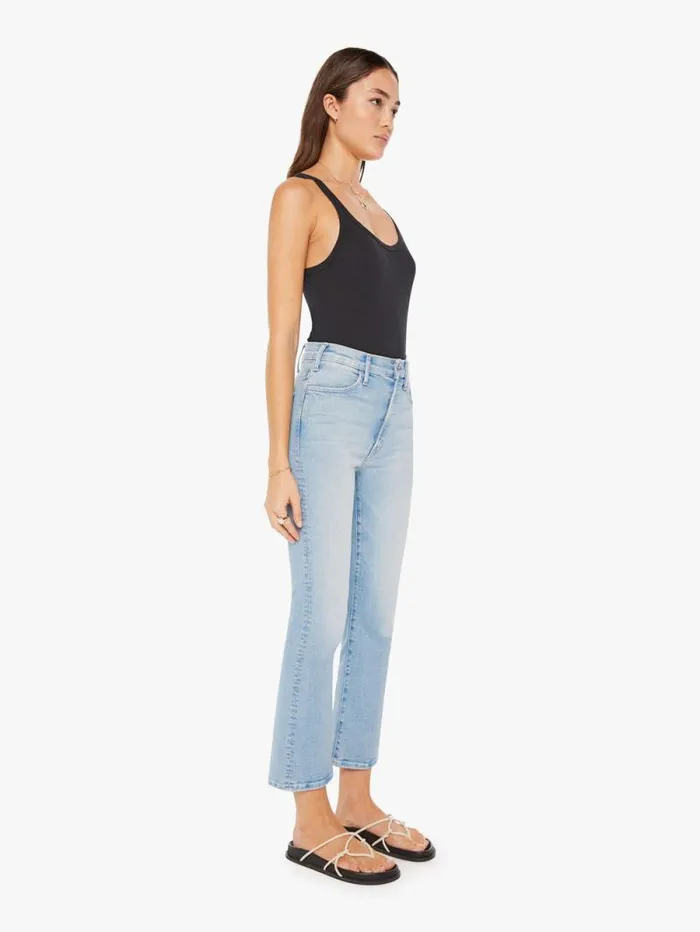 Women Flare Mother Denim The Hustler Ankle Blue lightpastel