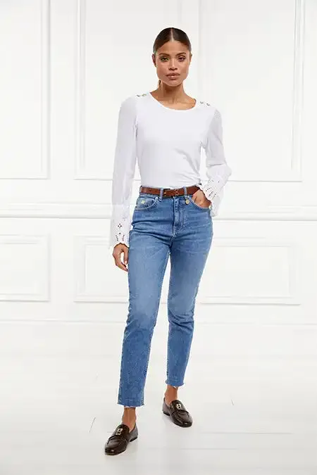 Women Francesca Jersey Blouse White Holland Cooper Shirts and Blouses Women Francesca Jersey Blouse White Holland Cooper Shirts and Blouses
