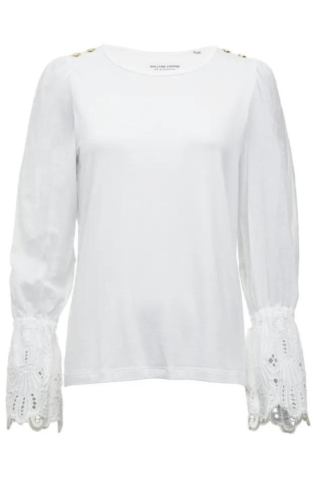 Women Francesca Jersey Blouse White Holland Cooper Shirts and Blouses Women Francesca Jersey Blouse White Holland Cooper Shirts and Blouses