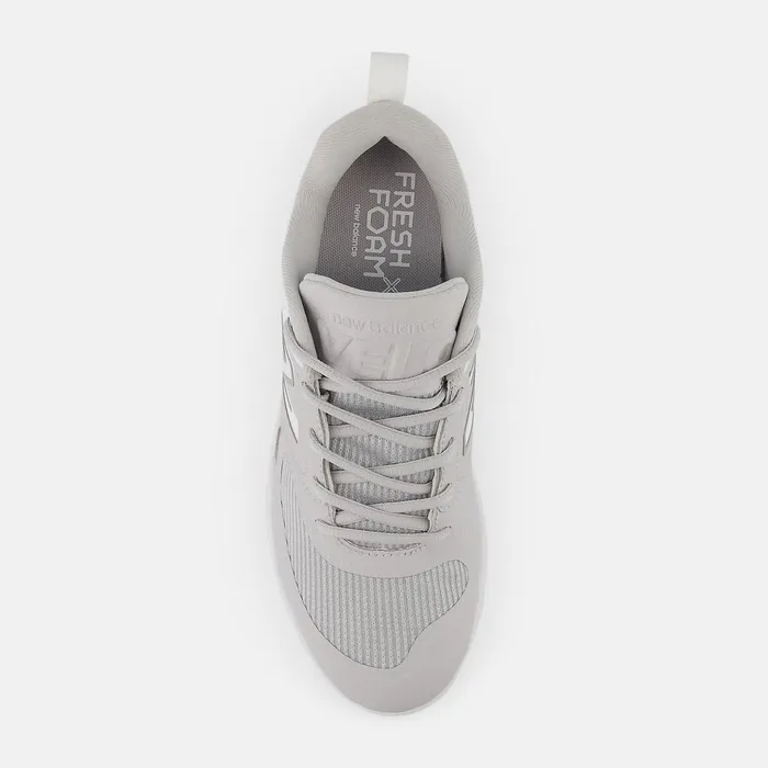 Women Fresh Foam X Velo V3 Metal Grey With White New Balance Softball