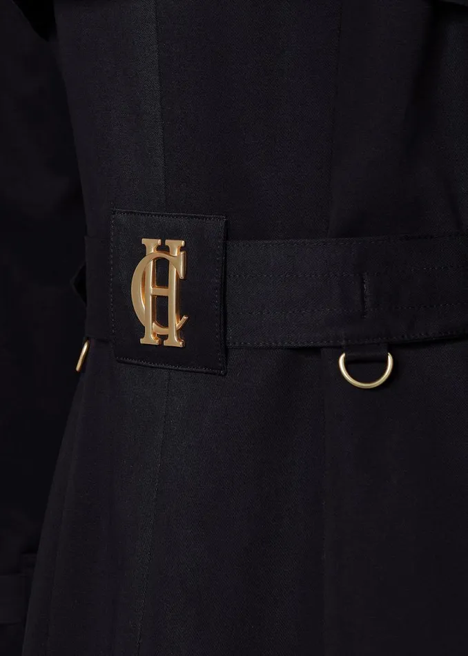 Women Gatcombe Trench Coat Black Holland Cooper Tailoring