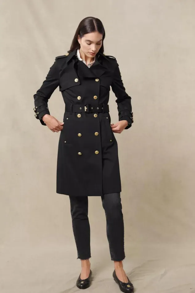 Women Gatcombe Trench Coat Black Holland Cooper Tailoring