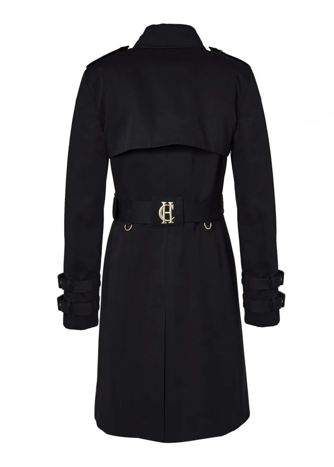 Women Gatcombe Trench Coat Black Holland Cooper Tailoring