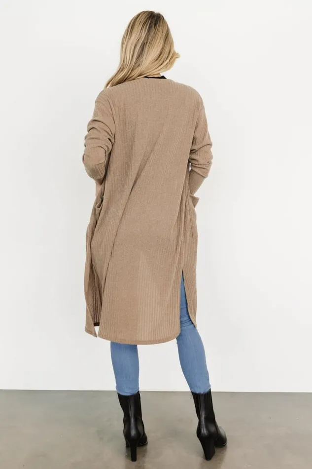 Women Getty Cardigan Dusty Brown Baltic Born Cardigans Women Getty Cardigan Dusty Brown Baltic Born Cardigans