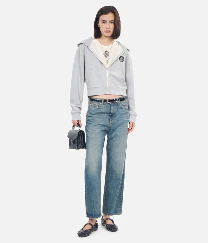 Women Grey Blazon Hoodie THE KOOPLES Sweatshirts