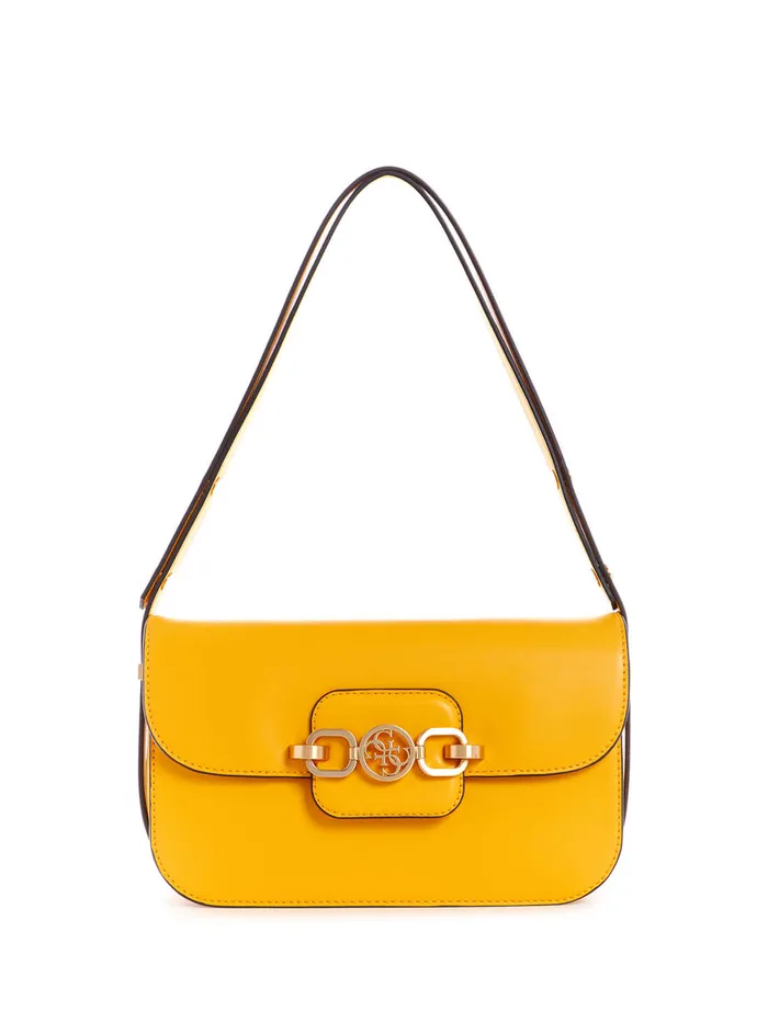 Women Half Flap GUESS Yellow Hensely Convertible Shoulder Bag Women Half Flap GUESS Yellow Hensely Convertible Shoulder Bag