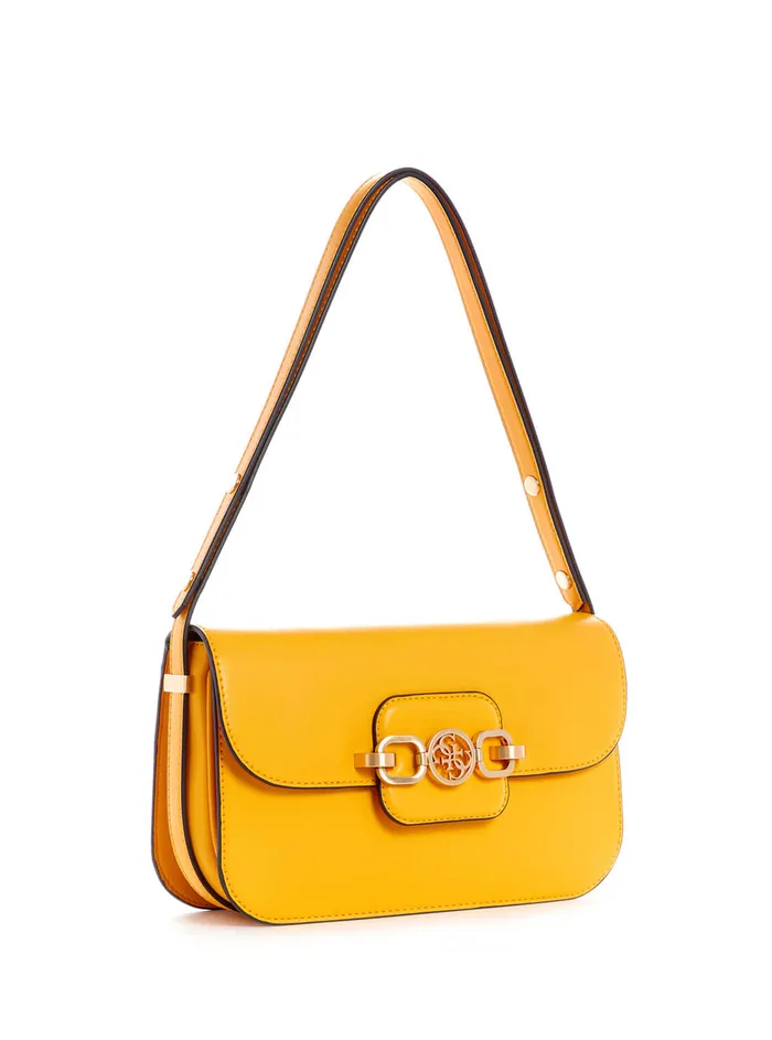 Women Half Flap GUESS Yellow Hensely Convertible Shoulder Bag Women Half Flap GUESS Yellow Hensely Convertible Shoulder Bag
