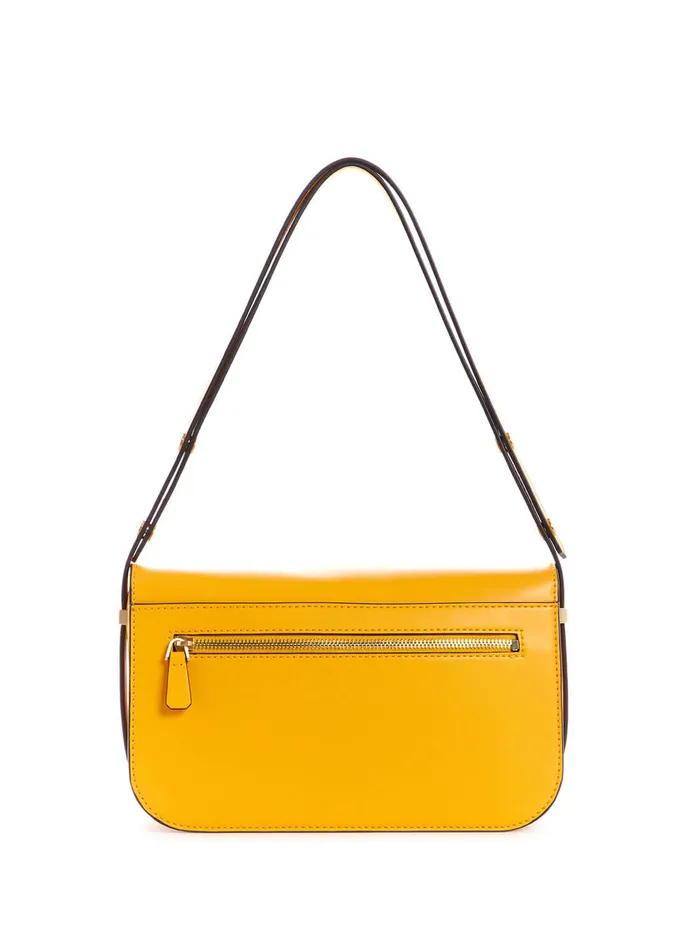 Women Half Flap GUESS Yellow Hensely Convertible Shoulder Bag Women Half Flap GUESS Yellow Hensely Convertible Shoulder Bag