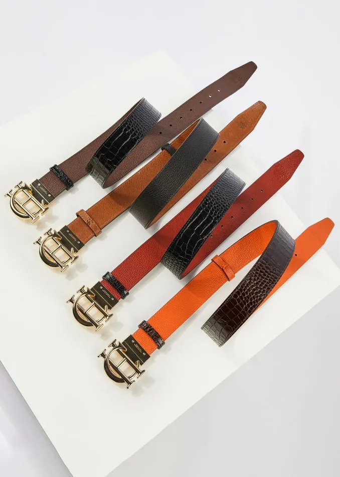 Women HC Classic Belt Reversible Black Tan Holland Cooper Belts