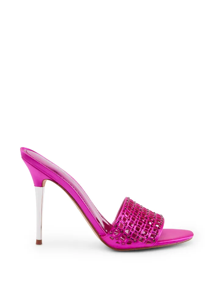 Women Heels GUESS Pink Mably Crystal High Heels Women Heels GUESS Pink Mably Crystal High Heels
