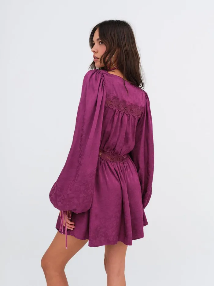 Women Henley Mini Dress Purple For Love and Lemons Dresses Women Henley Mini Dress Purple For Love and Lemons Dresses