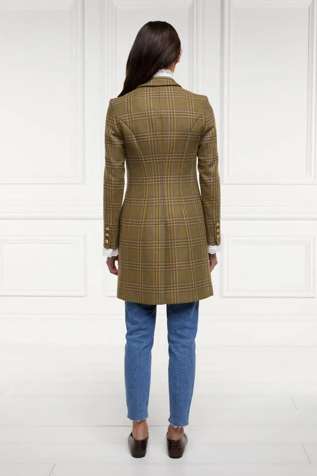 Women Highgrove Coat Avebury Green Check Holland Cooper Tailoring
