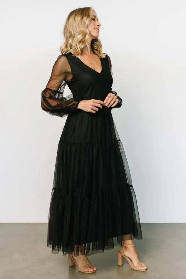 Women Hoffman Tulle Maxi Dress Black Baltic Born Maxi Dresses Women Hoffman Tulle Maxi Dress Black Baltic Born Maxi Dresses