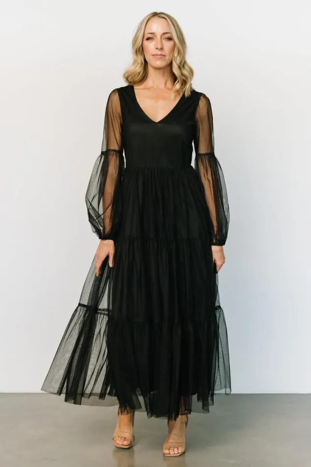 Women Hoffman Tulle Maxi Dress Black Baltic Born Maxi Dresses Women Hoffman Tulle Maxi Dress Black Baltic Born Maxi Dresses