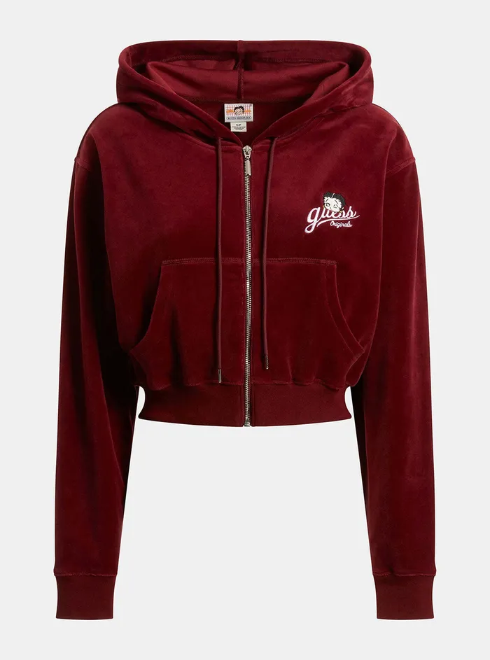Women Jackets and Coats GUESS Guess Originals X Betty Boop Vino Velour Jacket Women Jackets and Coats GUESS Guess Originals X Betty Boop Vino Velour Jacket