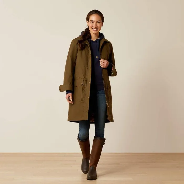 Women Jackets and Vests Ariat Cloverfield Coat Earth