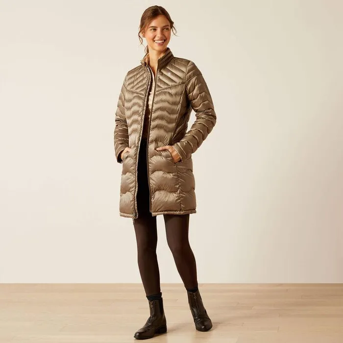 Women Jackets and Vests Ariat Ideal Down Coat Brindle Women Jackets and Vests Ariat Ideal Down Coat Brindle