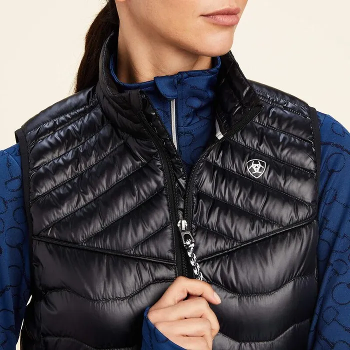 Women Jackets and Vests Ariat Ideal Down Vest Ir Black Women Jackets and Vests Ariat Ideal Down Vest Ir Black