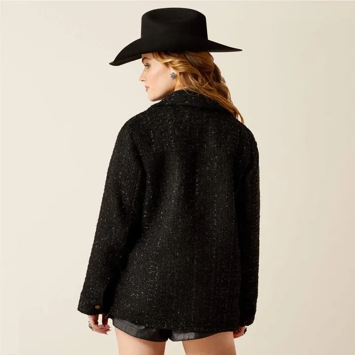 Women Jackets and Vests Ariat Jewel Tweed Jacket Black