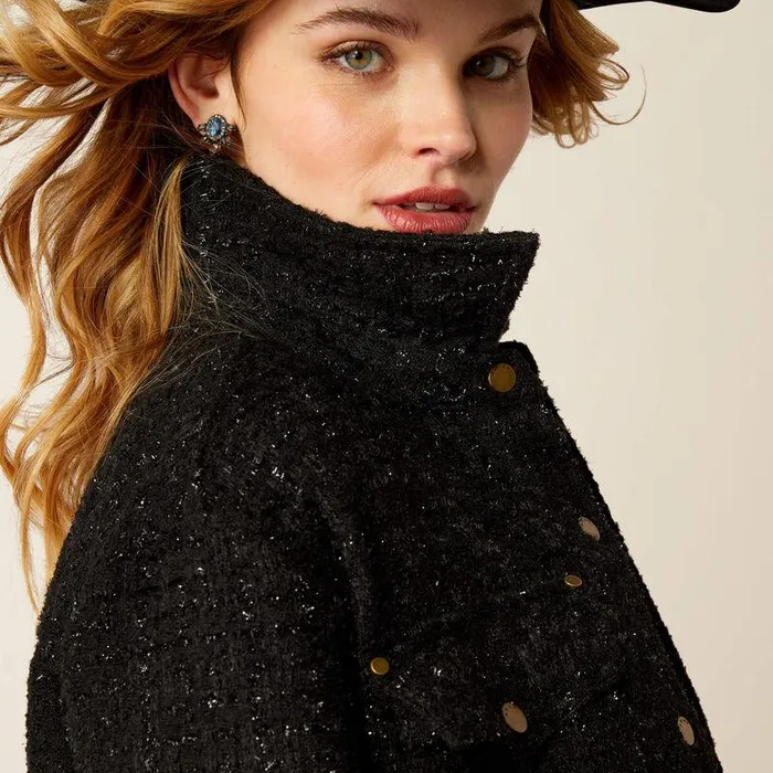 Women Jackets and Vests Ariat Jewel Tweed Jacket Black