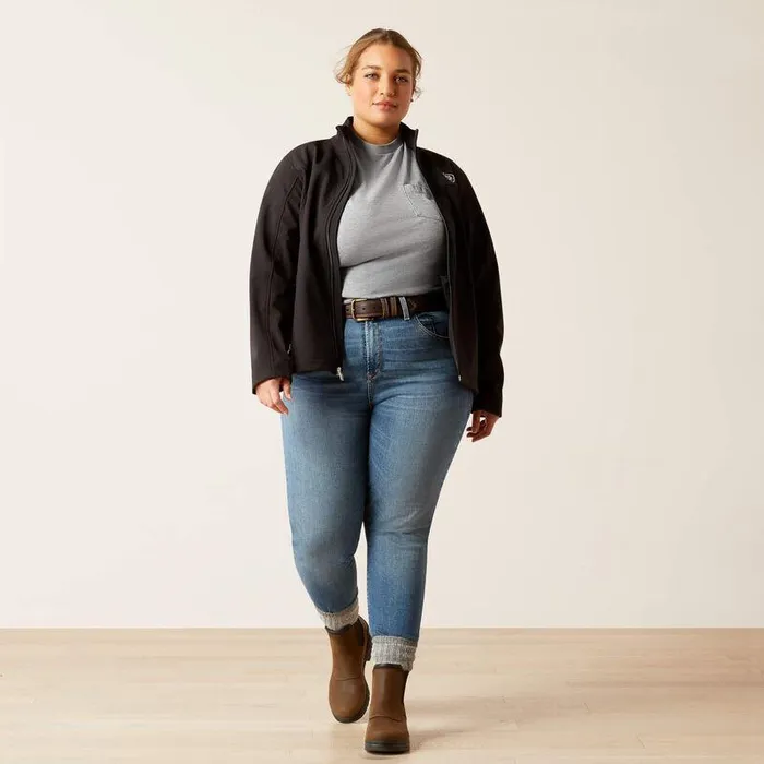 Women Jackets and Vests Ariat New Team Softshell Jacket Black