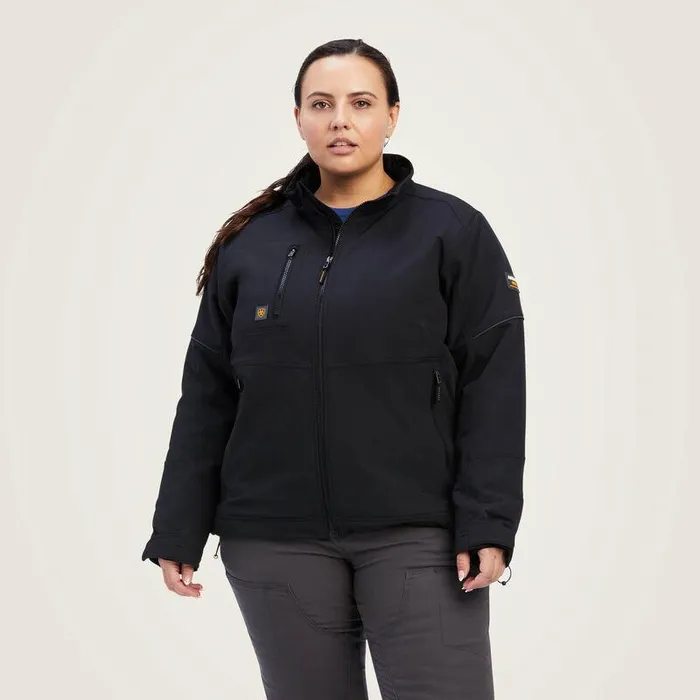 Women Jackets and Vests Ariat Rebar DriTEK DuraStretch Insulated Jacket Black