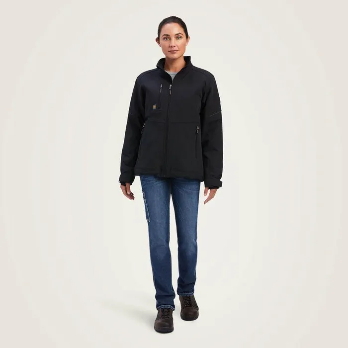 Women Jackets and Vests Ariat Rebar DriTEK DuraStretch Insulated Jacket Black