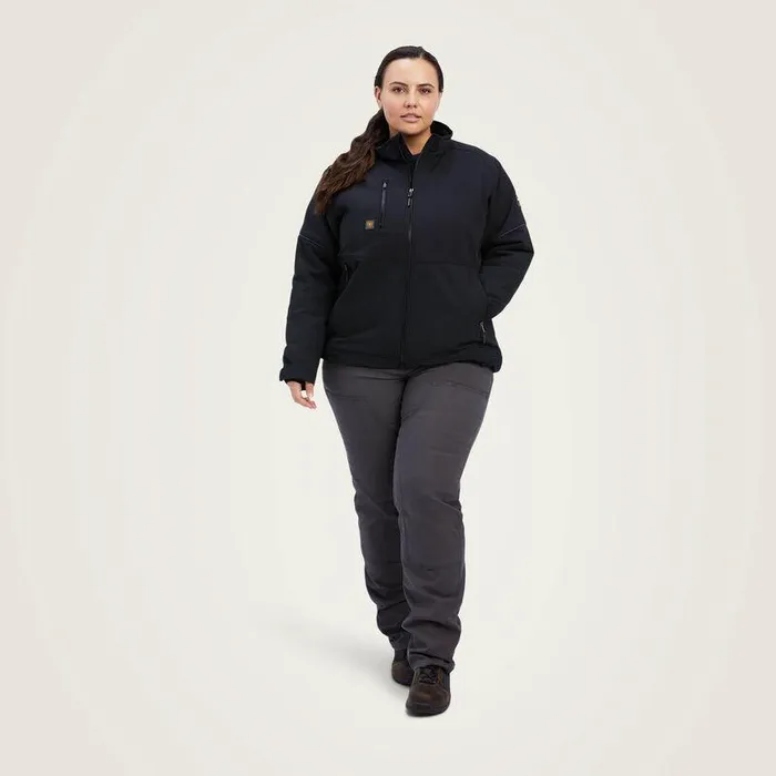 Women Jackets and Vests Ariat Rebar DriTEK DuraStretch Insulated Jacket Black