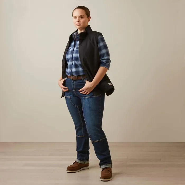 Women Jackets and Vests Ariat Rebar DuraCanvas Insulated Vest Black