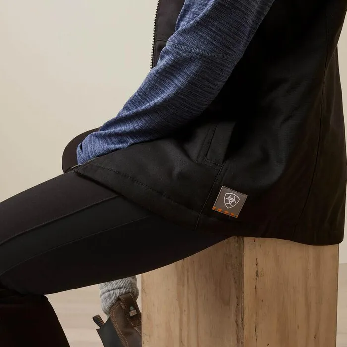 Women Jackets and Vests Ariat Rebar DuraCanvas Insulated Vest Black