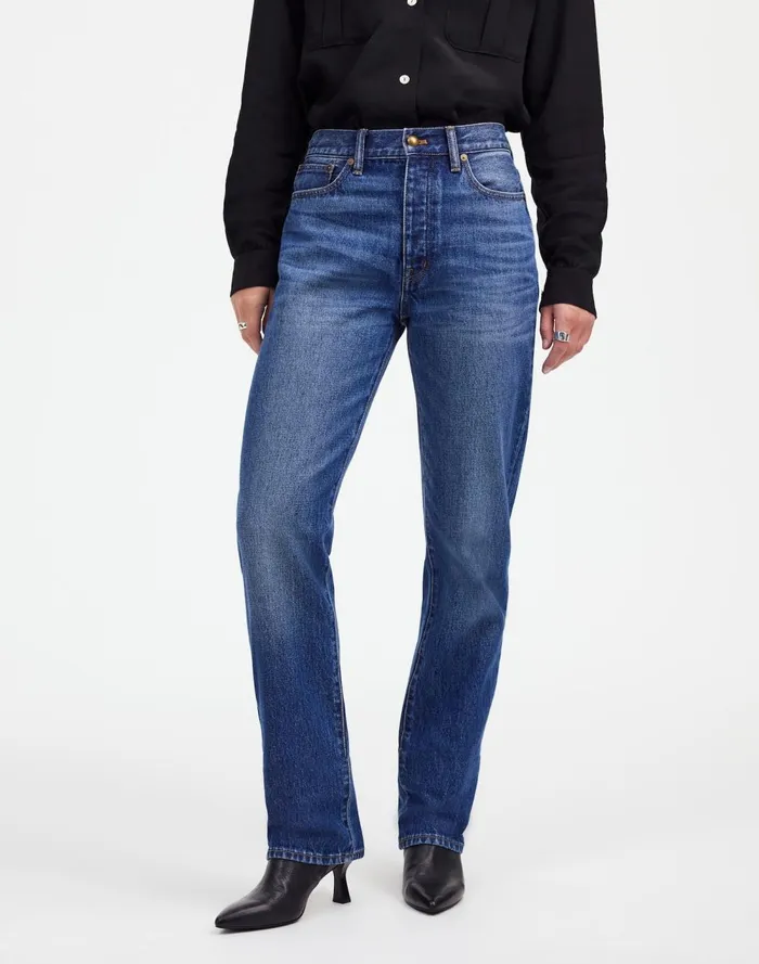 Women Jeans Madewell Alexa Chung For Madewell HighRise Straight Jean In Allendale Wash Allendale Wash