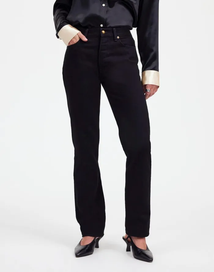 Women Jeans Madewell Alexa Chung For Madewell HighRise Straight Jean In Outridge Wash Outridge Wash