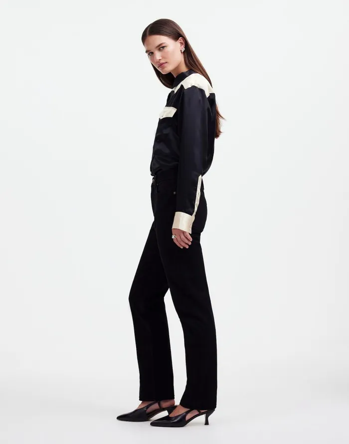 Women Jeans Madewell Alexa Chung For Madewell HighRise Straight Jean In Outridge Wash Outridge Wash