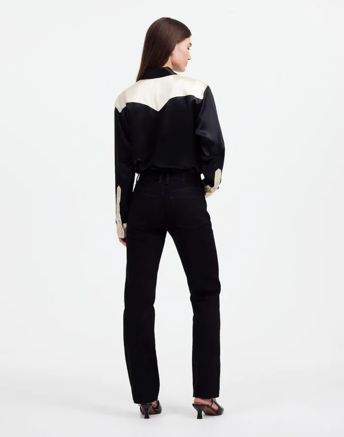 Women Jeans Madewell Alexa Chung For Madewell HighRise Straight Jean In Outridge Wash Outridge Wash
