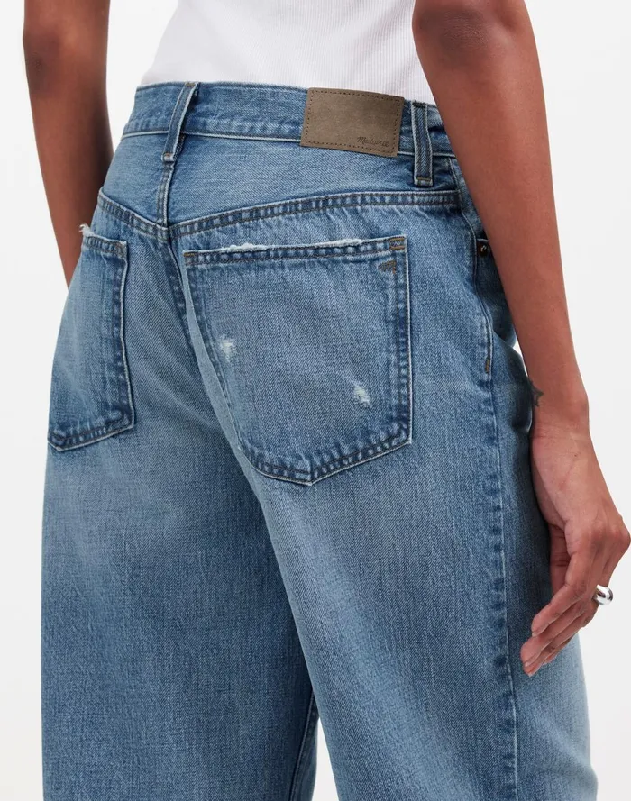 Women Jeans Madewell LowSlung Baggy Jeans Hamburg Wash