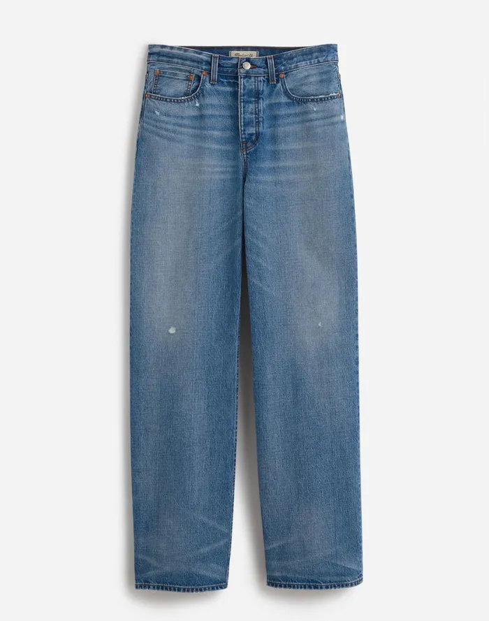 Women Jeans Madewell LowSlung Baggy Jeans Hamburg Wash