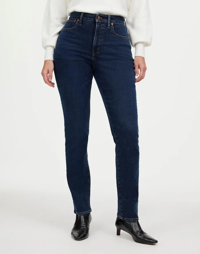 Women Jeans Madewell The Curvy Perfect Vintage Jean In Larkspur Wash Larkspur