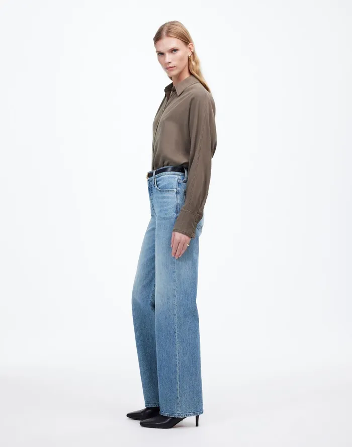Women Jeans Madewell The Perfect Vintage WideLeg Jean Enmore Wash