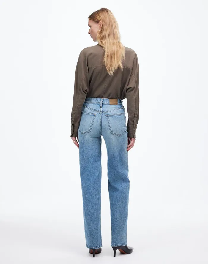 Women Jeans Madewell The Perfect Vintage WideLeg Jean Enmore Wash