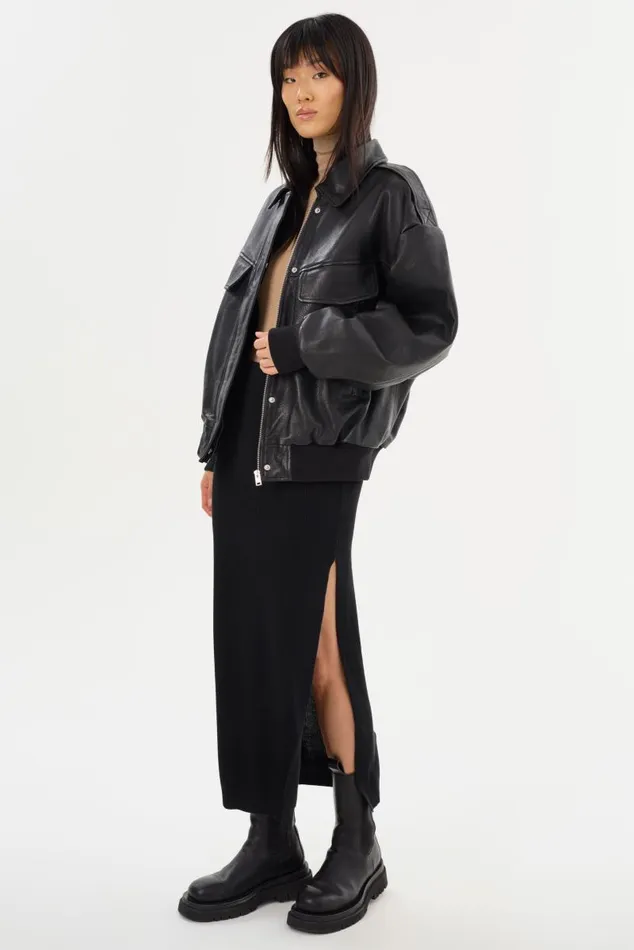Women JILLIAN Knit Midi Skirt Black LAMARQUE Skirts Women JILLIAN Knit Midi Skirt Black LAMARQUE Skirts