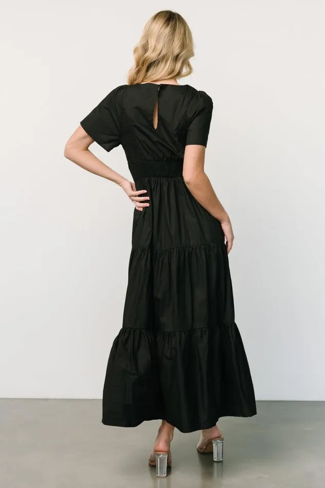Women Johanne Poplin Dress Black Baltic Born Maxi Dresses