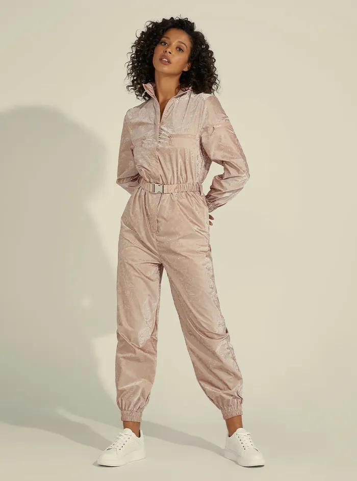 Women Jumpsuits and Rompers GUESS Purple Christine Active Jumpsuit