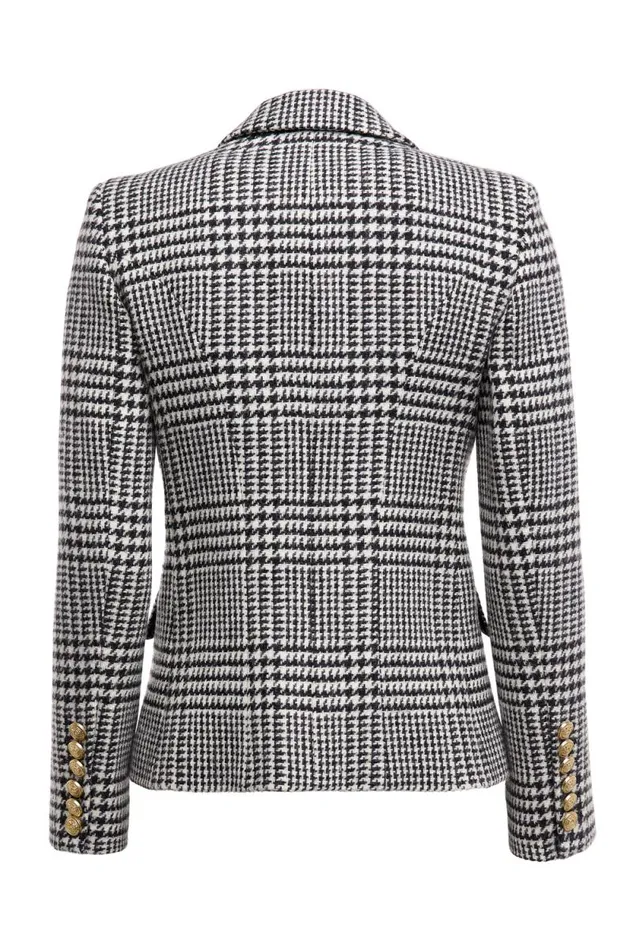 Women Knightsbridge Blazer Large Scale Prince Of Wales Mono Holland Cooper Blazers