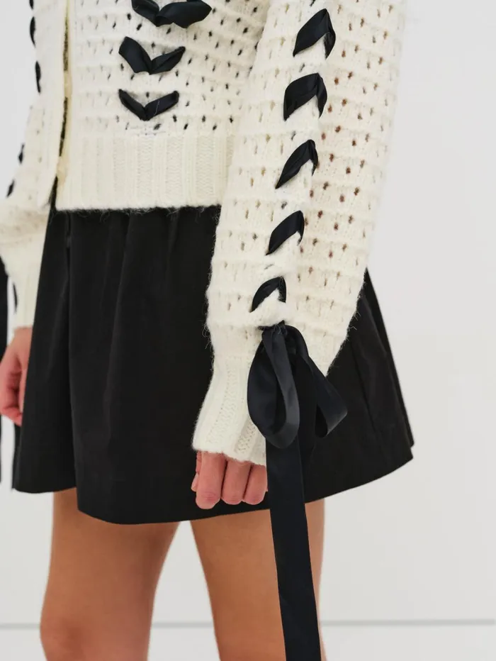 Women Laurel Oversized Cardigan Ivory For Love and Lemons Tops