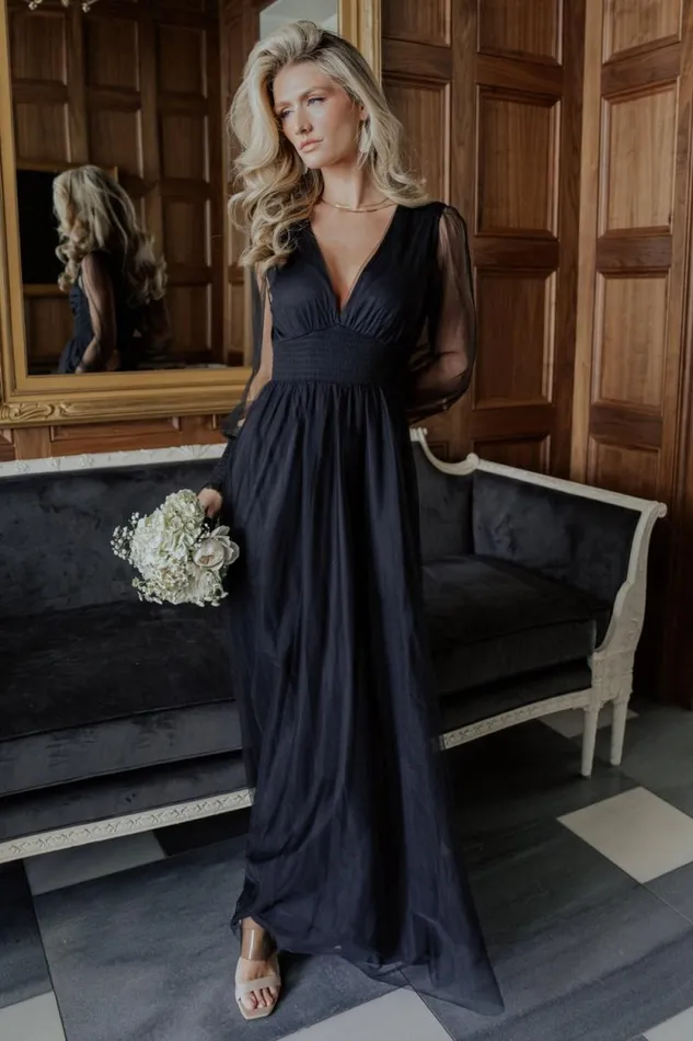 Women Layla Tulle Maxi Dress Black Baltic Born Maxi Dresses Women Layla Tulle Maxi Dress Black Baltic Born Maxi Dresses